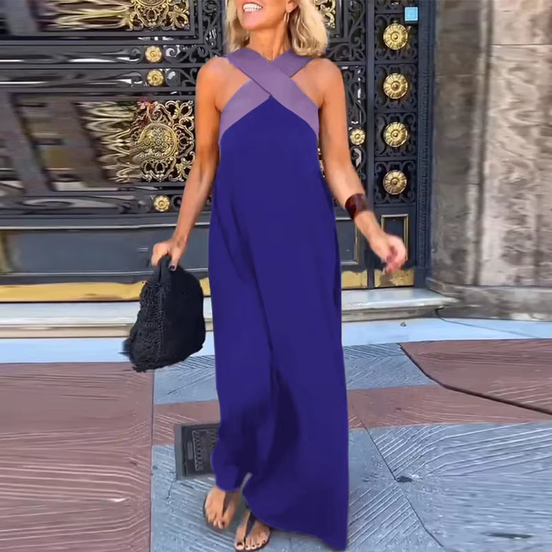 Sunset Glow: Off Shoulder Multi-Color Holiday Dress