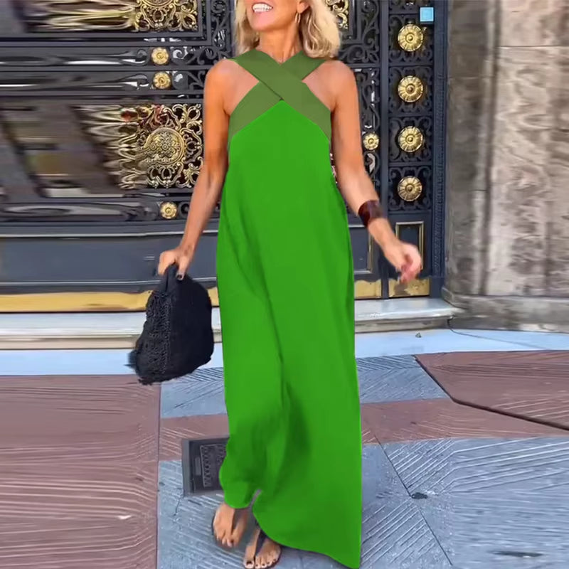Sunset Glow: Off Shoulder Multi-Color Holiday Dress